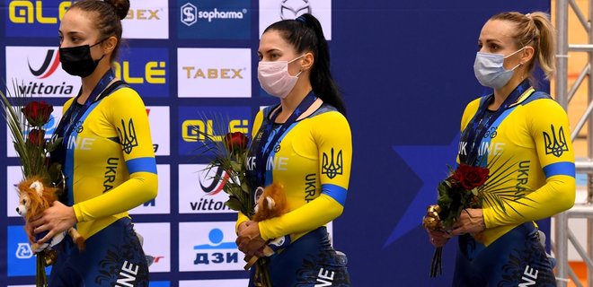 Дві бронзи в скарбницю України. Спортсменки здобули дві медаль на Євро з велотреку - Фото