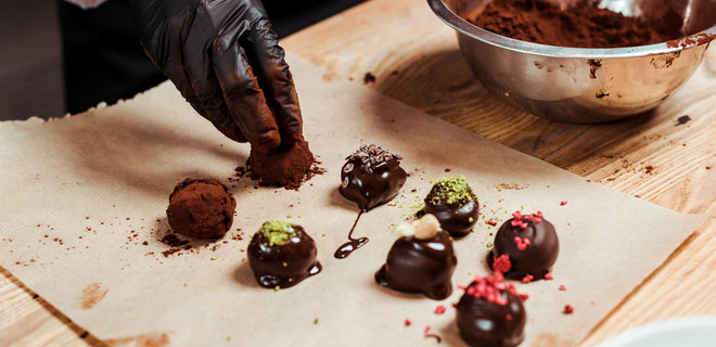 Рецепти десертів. Як приготували смачні шоколадні трюфелі - Фото