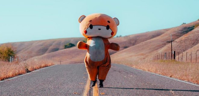 Історія дня. Чоловік в костюмі ведмедя пішки дійшов з Лос-Анджелеса в Сан-Франциско - Фото