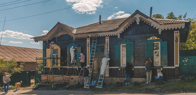 В Чернигове волонтеры реставрируют здание XIX века — фото - Фото