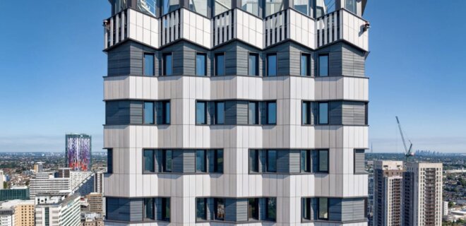 В Лондоне построили самое высокое в Европе модульное жилое здание – фото - Фото