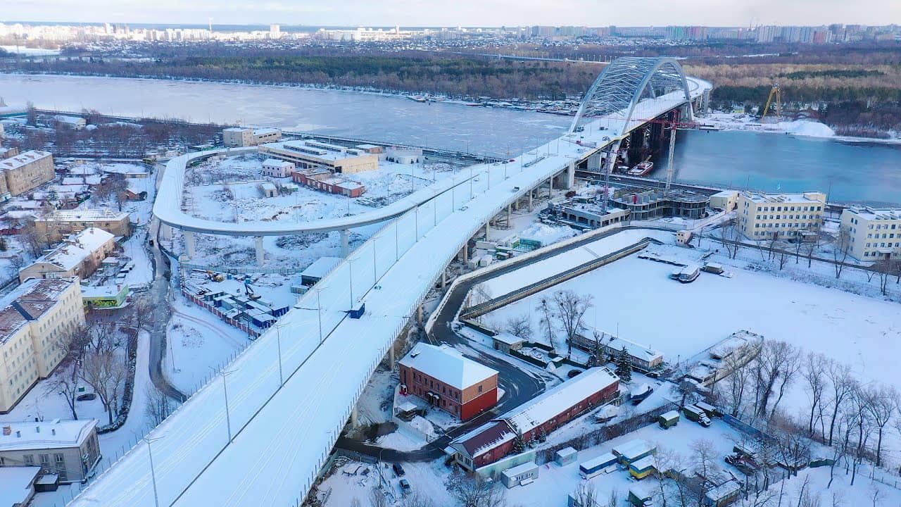 Подольский мостовой переход - мост на Троещину
